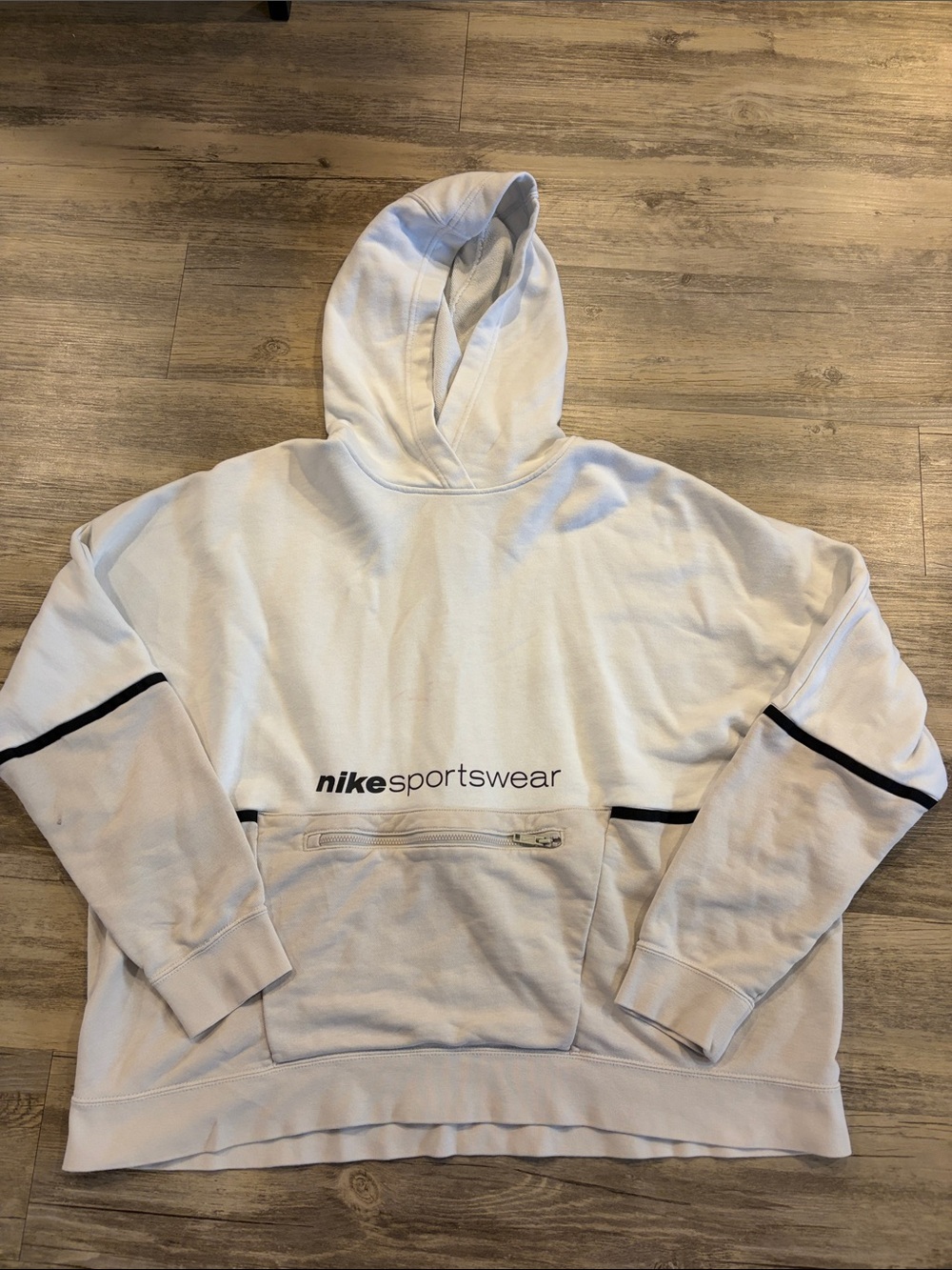 Nike White Hooded Sweatshirt